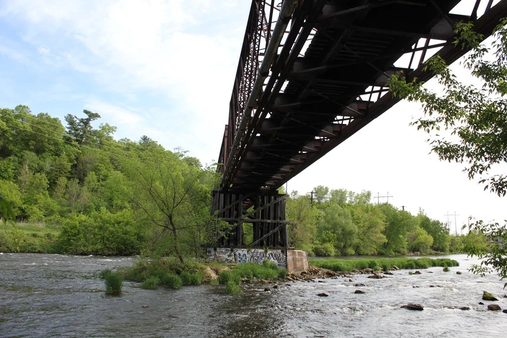 Abandoned Red Cedar River Bridge